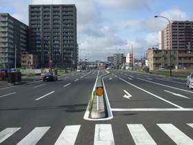 都市計画道路　宮沢根白石線写真
