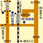 長町駅（東）（西）駐輪場位置図