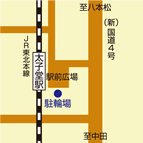 太子堂駅駐輪場位置図