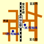 南仙台駅駐輪場位置図