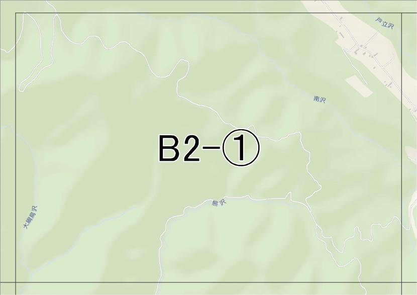 位置図　B2-(1)　青葉区大倉方面