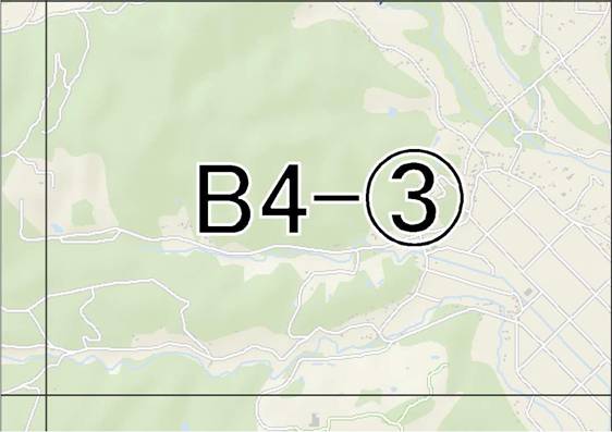 位置図　B4-(3)　泉区根白石,福岡方面