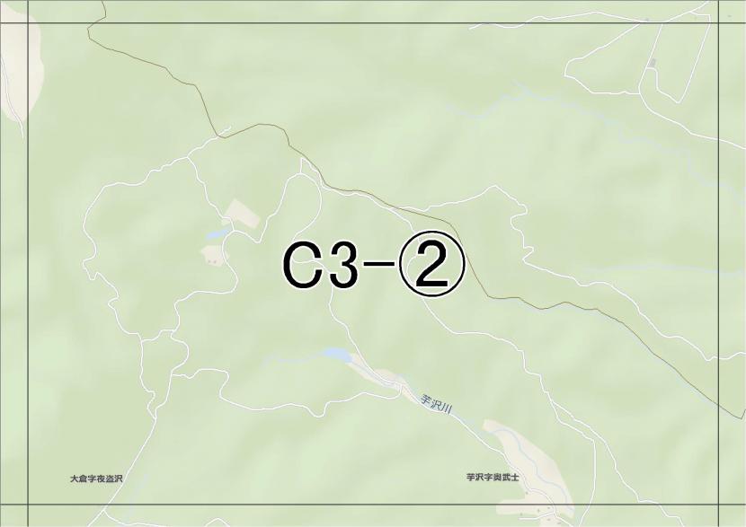 位置図　C3-(2)　青葉区芋沢,泉区西田中方面
