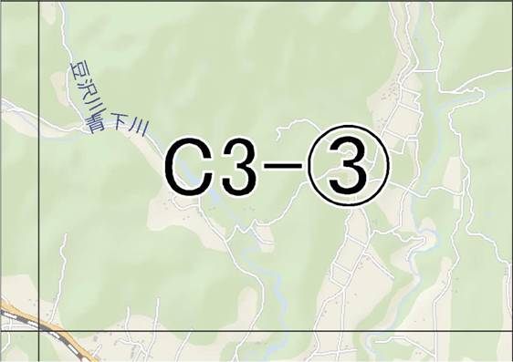 位置図　C3-(3)　青葉区大倉,熊ケ根方面