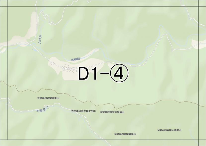 位置図　D1-(4)　太白区秋保町馬場方面