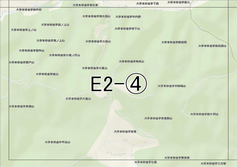 位置図　E2-(4)　太白区秋保町長袋方面