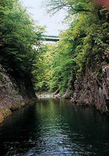 秋保大滝下流部の写真