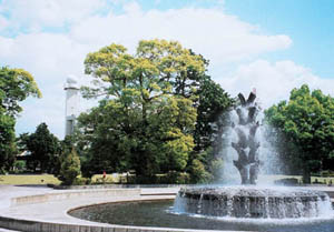噴水彫刻の写真