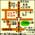 仙台市役所本庁舎案内図