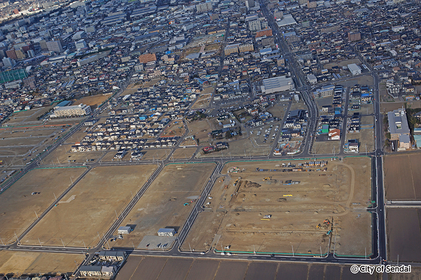 写真：荒井西地区の航空写真