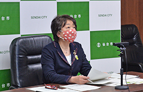 仙台都市圏広域行政推進協議会における市長の様子2