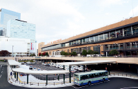 写真：>仙台駅西口駅前広場の再整備等、東北の玄関口にふさわしい交通結節機能の強化を図ります
