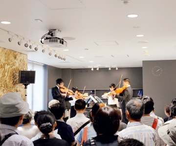 写真：仙台ジュニアオーケストラ有志らによる演奏の様子