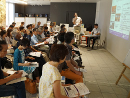 写真：「仙台防災枠組」を学ぶ連続講座