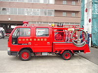 若林消防団南材分団南材木町部小型動力ポンプ付積載車