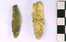 後期旧石器時代の石器の写真