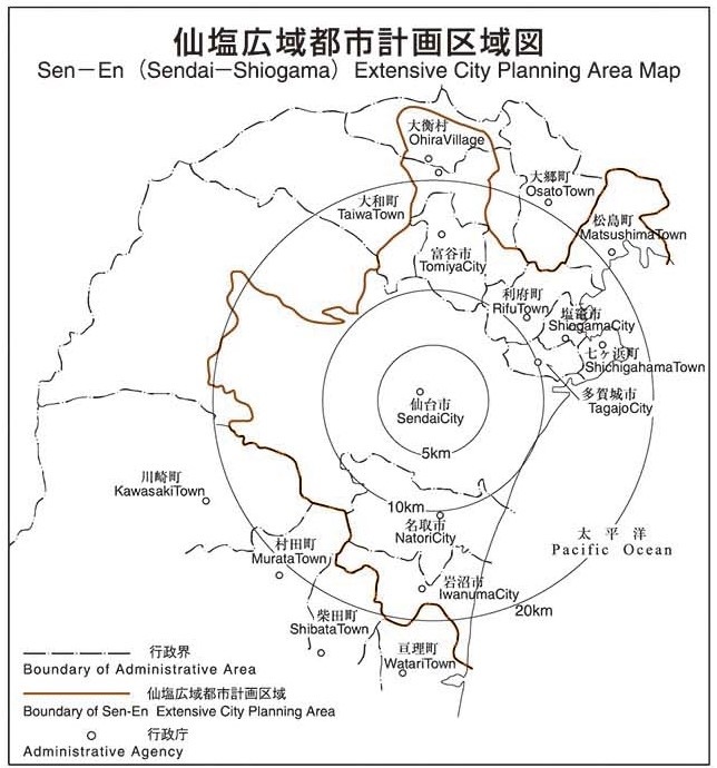 仙塩広域都市計画区域図
