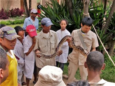 マダガスカル44　派遣時にチンバザザ動物園で行われたイベント