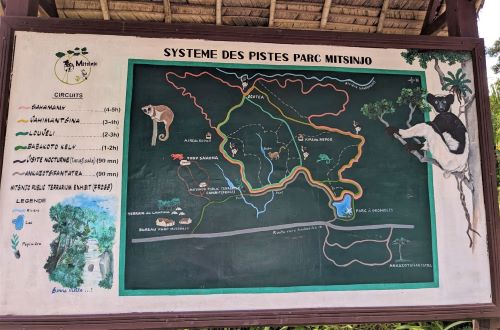園長ブログ　マダガスカル訪問記8　ミチンジュ・アナラマザアオトラ公園案内図