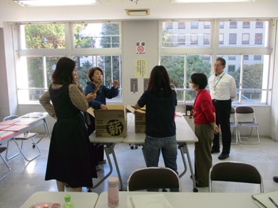 区民まつり相談中