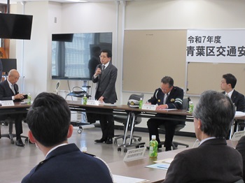 交通安全推進協議会総会の様子