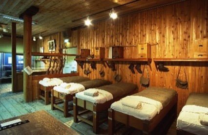 兵舎時代の復元コーナー