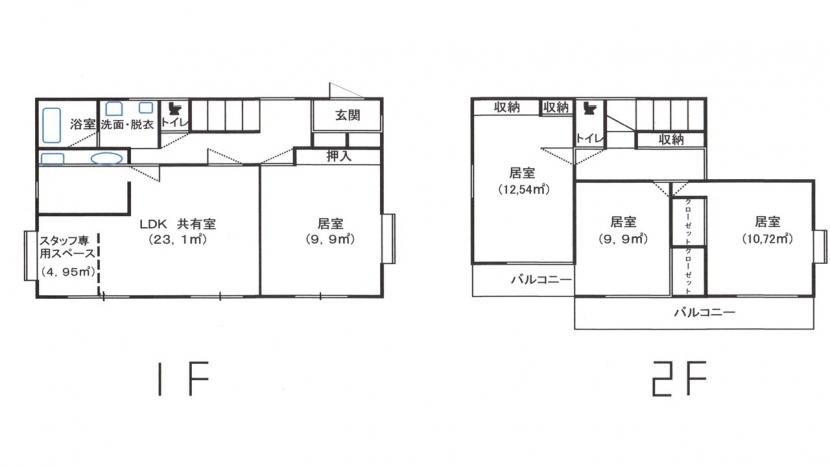 グループホーム未来・南光台見取り図