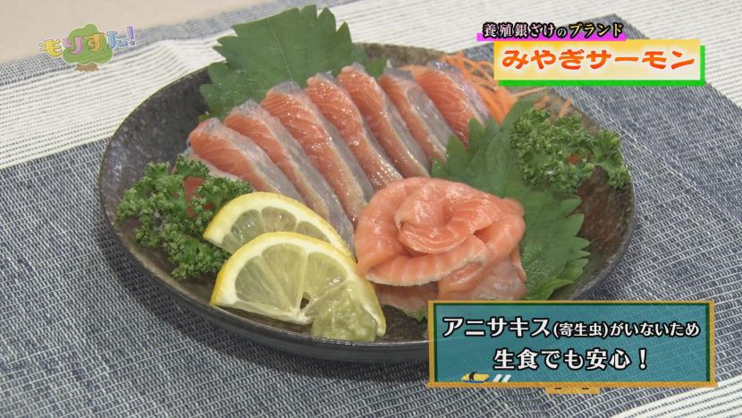 養殖「ギンザケ」は生食でもご賞味いただけます