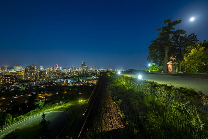 仙台城跡からの夜景