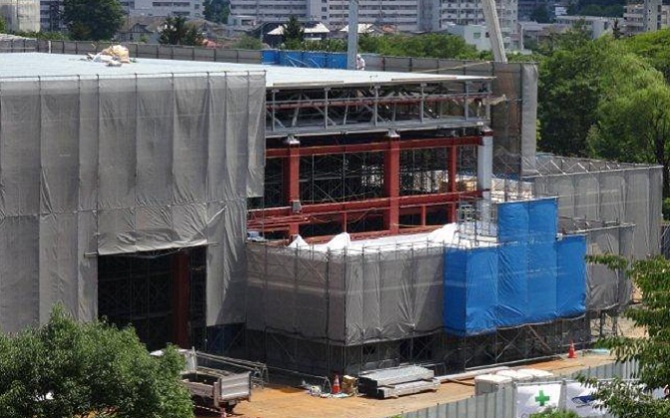 8月撮影建設状況の写真