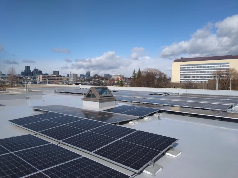 若林文化センターの太陽光発電