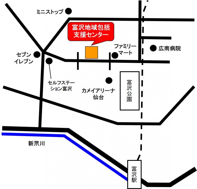 富沢地域包括支援センター地図