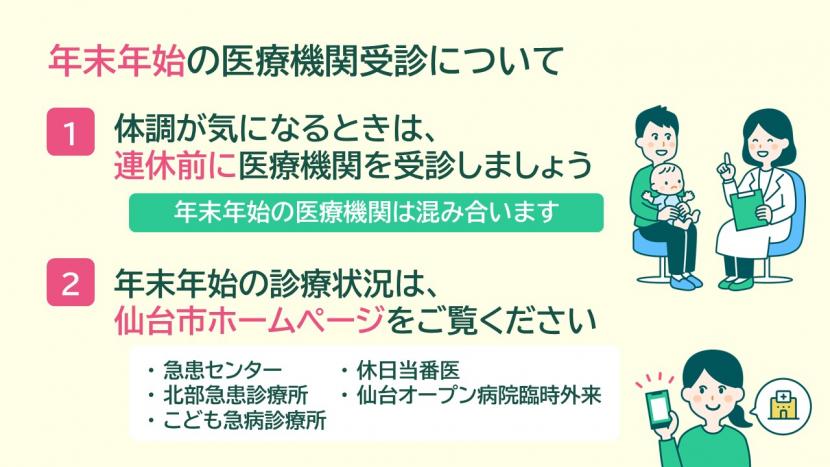 年始の医療機関受診について