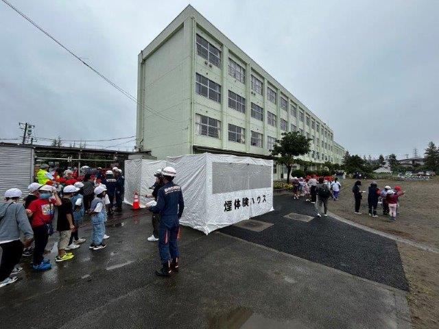 濃煙体験
