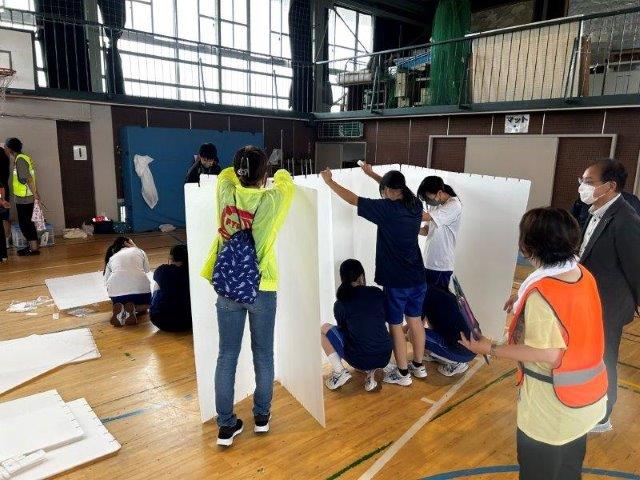 パテーション設営