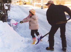 写真／家の前の雪かき