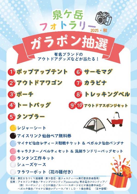 フォトラリー景品
