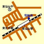 東仙台駅駐輪場位置図