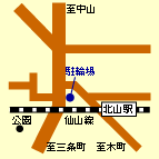 北山駅駐輪場位置図