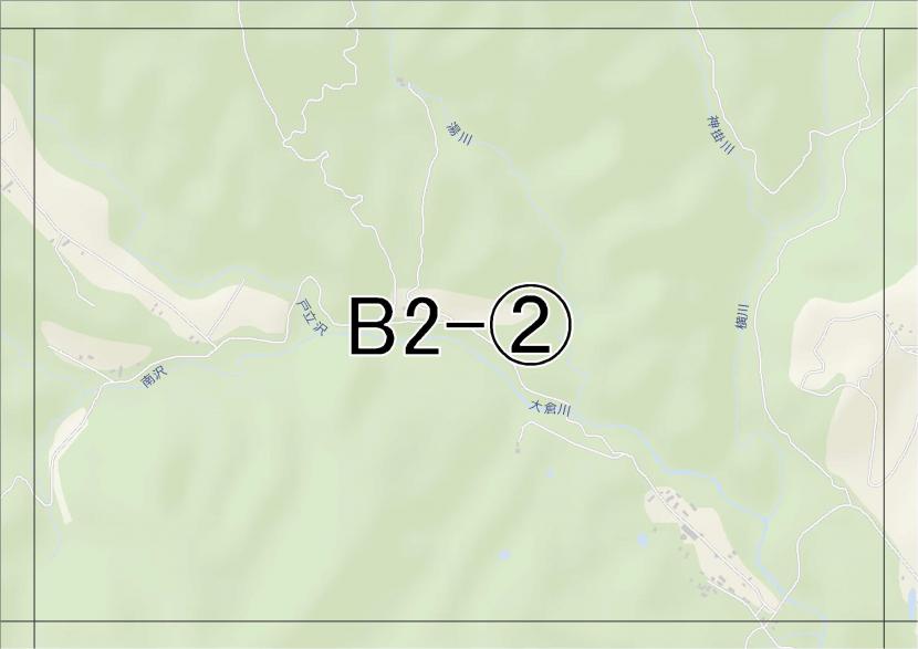 位置図　B2-(2)　青葉区大倉,定義方面