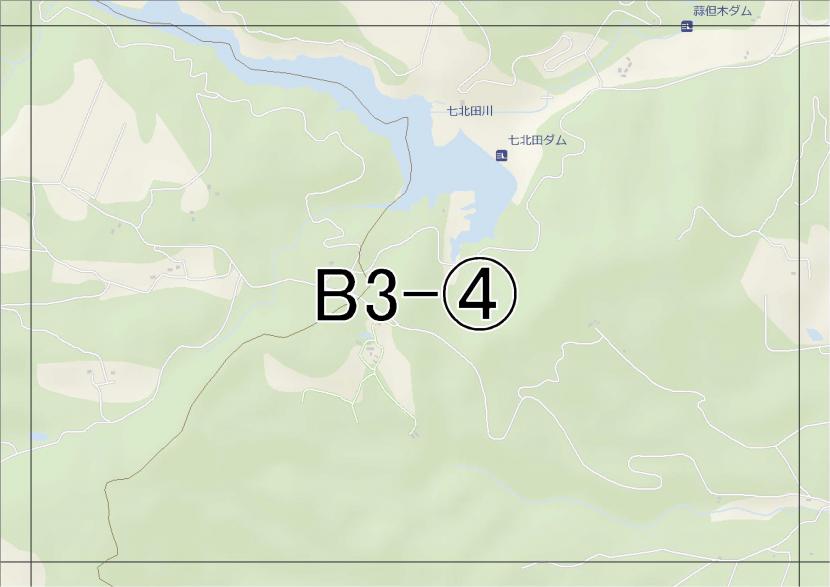 位置図　B3-(4)　青葉区大倉,泉区福岡方面