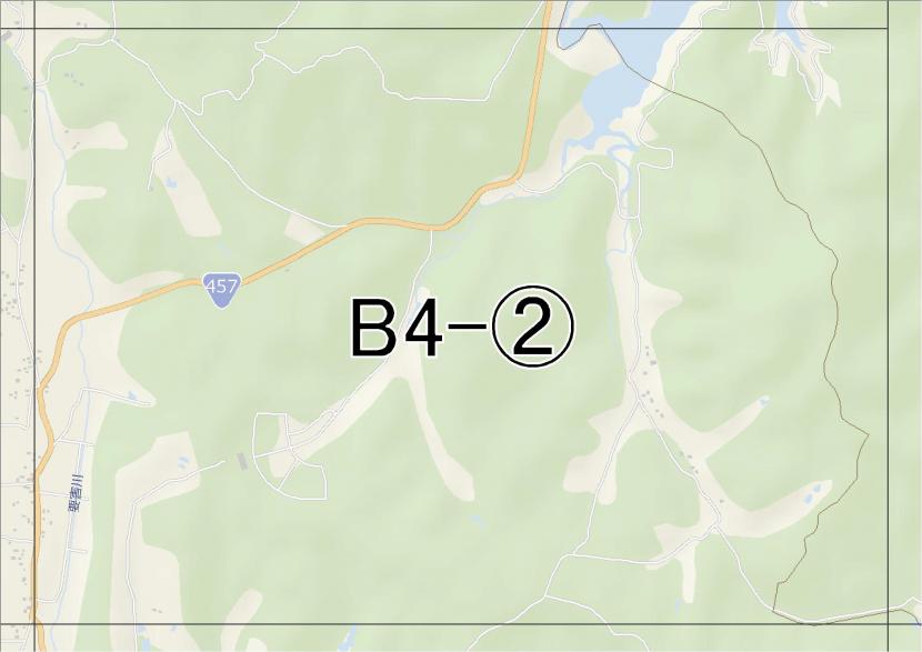 位置図　B4-(2)　泉区根白石,朴沢方面