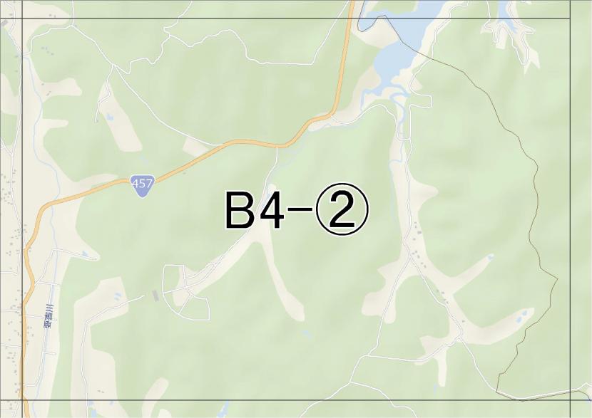 位置図　B4-(2)　泉区根白石,朴沢方面