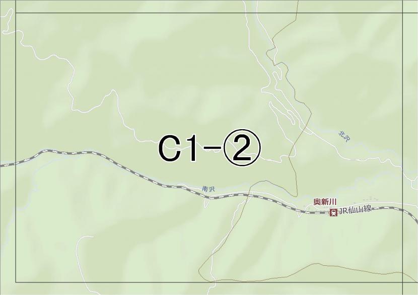 位置図　C1-(2)　青葉区新川方面