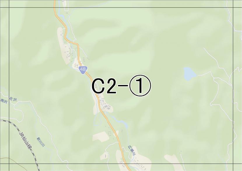 位置図　C2-(1)　青葉区作並方面