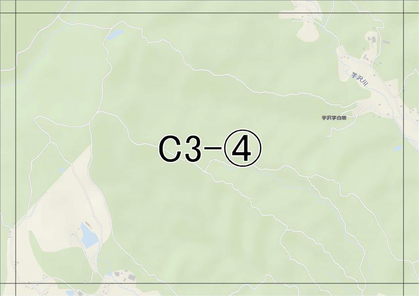 位置図　C3-(4)　青葉区芋沢方面