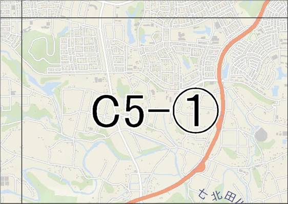 位置図　C5-(1)　泉区高森,野村方面