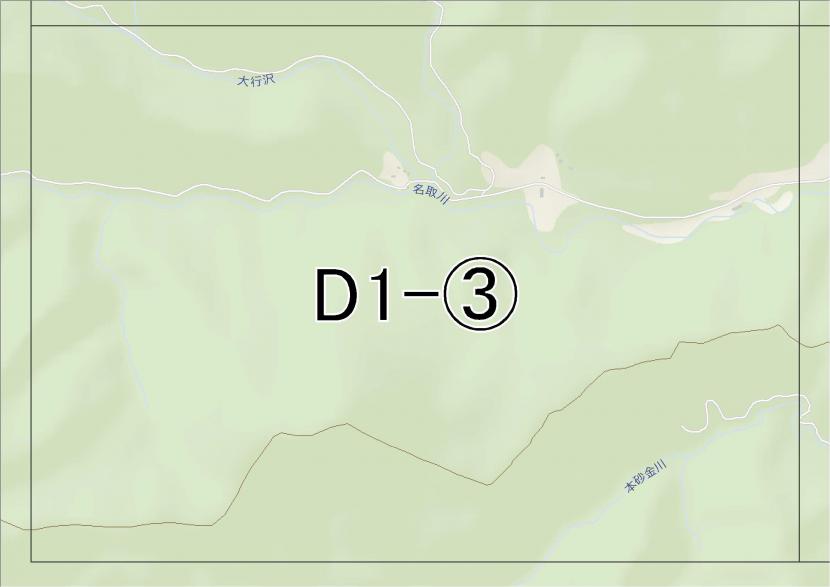 位置図　D1-(3)　太白区秋保町馬場方面