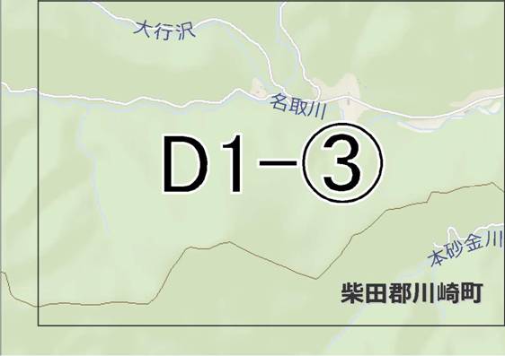 位置図　D1-(3)　太白区秋保町馬場方面