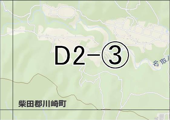 位置図　D2-(3)　太白区秋保町馬場方面
